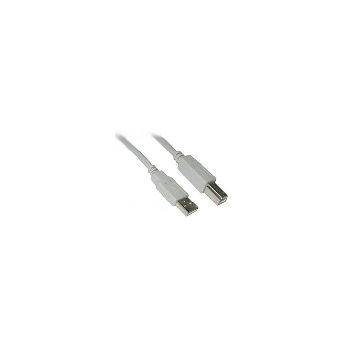 Nanocable USB-A/M a USB-B/M 3m Beige (10.01.0104)