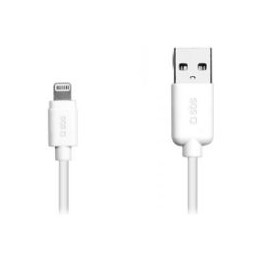 Cable SBS Usb - Lightning 1m Blanco (TECABLEUSBIP5L)