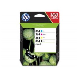 Tinta HP 364 Pack Negro/Tricolor 6ml/3ml (N9J73AE)