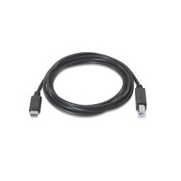 Nanocable USB-B/M a USB-C/M 1m Negro (10.01.2201)
