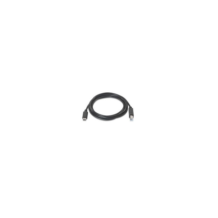 Nanocable USB-B/M a USB-C/M 1m Negro (10.01.2201)