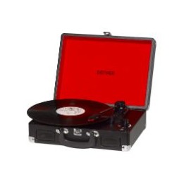 Tocadiscos DENVER USB con altavoz Negro (VPL-120BLACK)