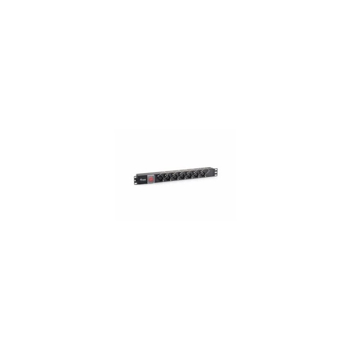 Regleta EQUIP 7 Tomas 1.8m Rack 19" Negra (EQ333300)