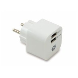 Cargador Pared CONCEPTRONIC 2xUSB Blanco (CUSBPWR34A)