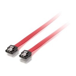 Cable EQUIP SATA2/M a SATA2/M 0.5m Rojo/Negro(EQ111800)
