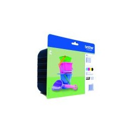 Tinta Brother Pack Negro/Tricolor 260 pág (LC221VALP)