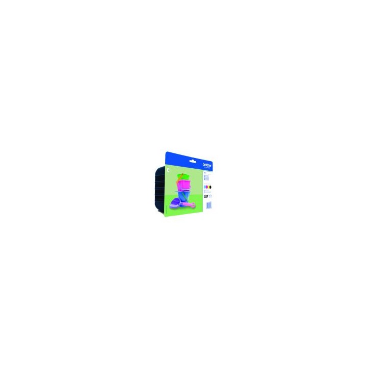 Tinta Brother Pack Negro/Tricolor 260 pág (LC221VALP)