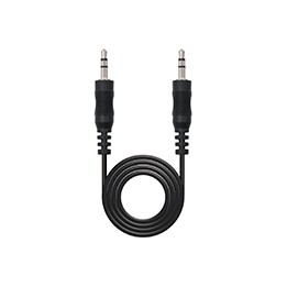 Nanocable Audio 3.5mm/M a 3.5mm/M 15m Negro(10.24.0115)