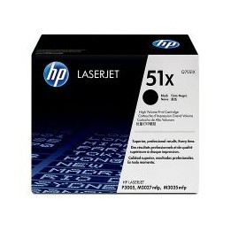 Toner HP LaserJet 51X Negro 13000 páginas (Q7551X)