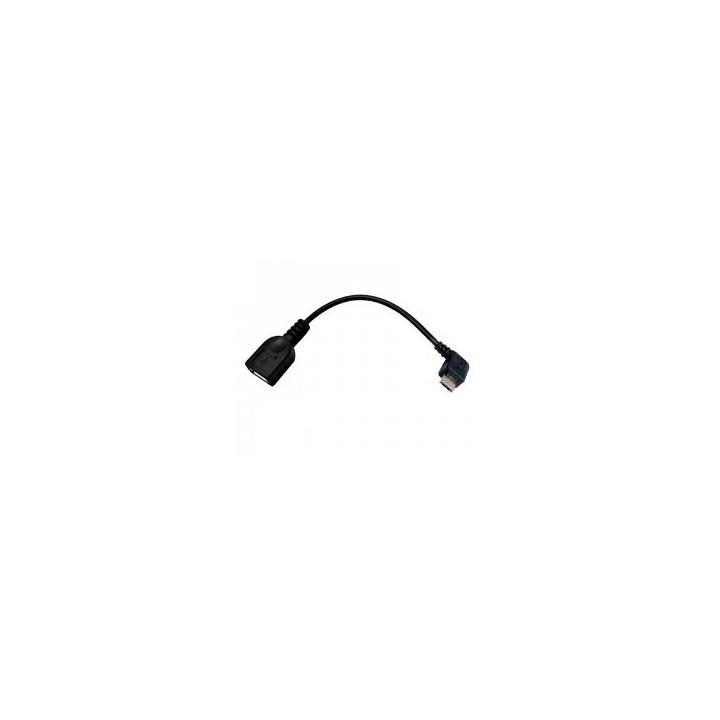 Nanocable mUSB-B/M a USB-A/H 15cm Negro (10.01.3600)