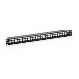 EQUIP Patch Panel Vacío 24 puertos Cat.6 1U (EQ769124)