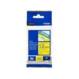 Cinta Rotuladora BROTHER Negro sobre Amarillo (TZe-631)