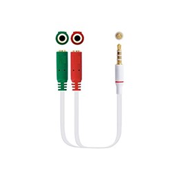 Nanocable Audio 3.5mm/M a 2x3.5mm/H 20cm (10.24.1201)
