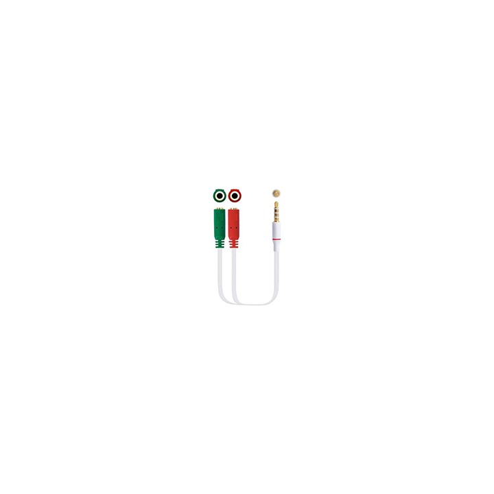 Nanocable Audio 3.5mm/M a 2x3.5mm/H 20cm (10.24.1201)