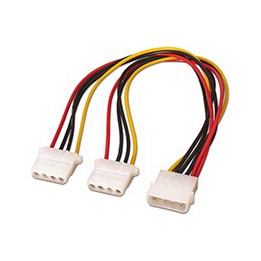 Nanocable Molex (4-pin) a 2xMolex (4-pin) (10.19.0401)