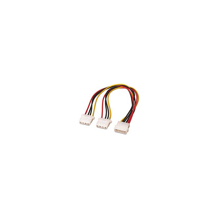 Nanocable Molex (4-pin) a 2xMolex (4-pin) (10.19.0401)