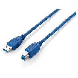Cable EQUIP USB-A/M a USB-B/M 1.8m Azul (EQ128292)