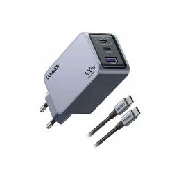 Cargador Ugreen Nexode Pro GaN 100W Gris (25874)