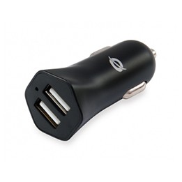 Cargador Coche CONCEPTRONIC 2Usb-A 12W (CARDEN03B)