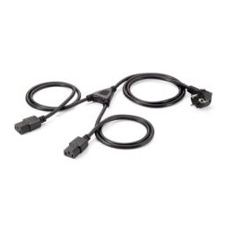 Cable EQUIP Schuko/M a 2xC13/H 1,8m Negro (EQ112220)