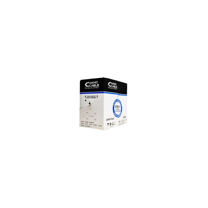 Nanocable RJ45 Cat.5e UTP AWG24 305m Gris (10.20.0304)