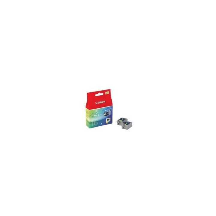 Tinta Canon BCI-16CL Color 199 páginas Pack2 (9818A002)