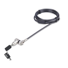 StarTech.com Cable de Seguridad con Candado Universal 3 en 1 para Portátil - Cable Antirrobo Compatible con Noble