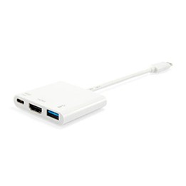 Adaptador EQUIP USB-C a USB-A/USB-C PD/HDMI (EQ133461)