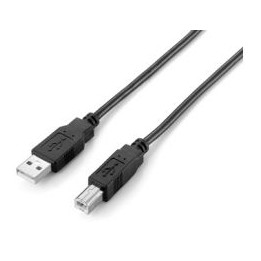 Cable EQUIP USB-A/M a USB-B/M 3m Negro (EQ128861)