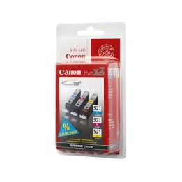 Tinta Canon CLI-521 Pack Tricolor 9ml (2934B010)
