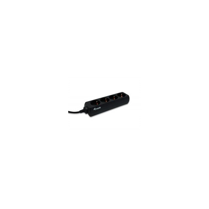 Regleta EQUIP 4xSchuko Cable 1.1m Negra (EQ333281)