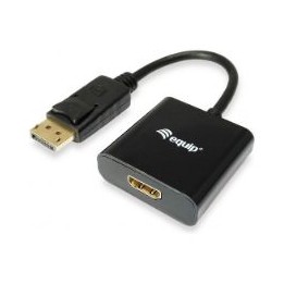 Cable EQUIP DP/M a HDMI/H 0.2m Negro (EQ133438)