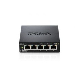 Switch D-Link 5p 10/100/1000 Metal Negro (DGS-105)