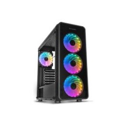 Caja NOX Hummer RGB USB ATX mATX Negra (NXHUMMERTGM)