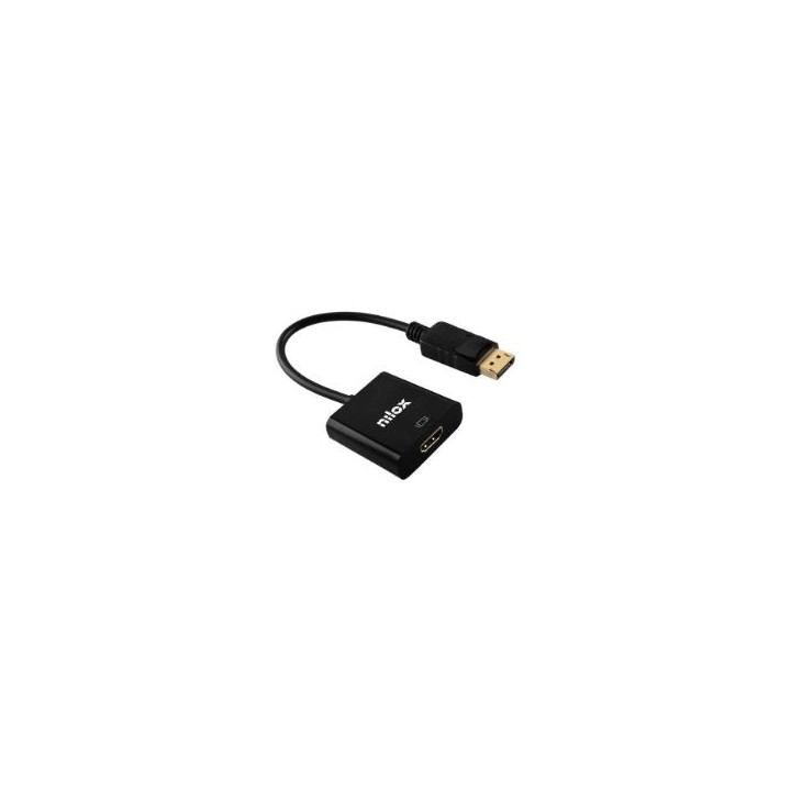 Adaptador NILOX DP/M a HDMI/H Negro (NXADAPDPMHDMIF)