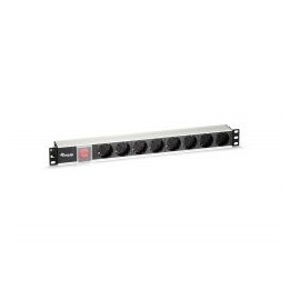 Regleta EQUIP 8xSchuko Interruptor Rack 1U (EQ333293)