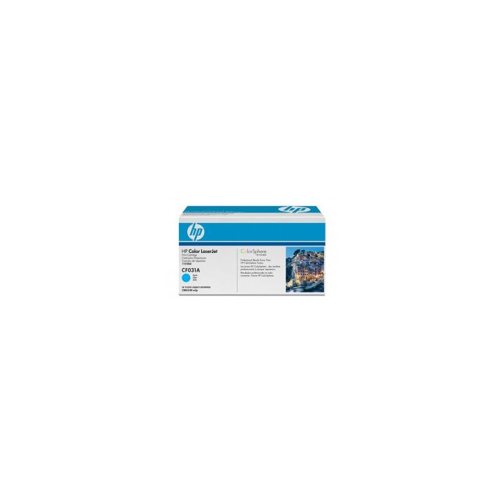 Toner HP LaserJet 646A Cian 12500 páginas (CF031A)