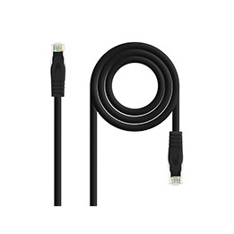 Nanocable RJ45 Cat6A UTP AWG24 0.5m Negr(10.20.1800-BK)