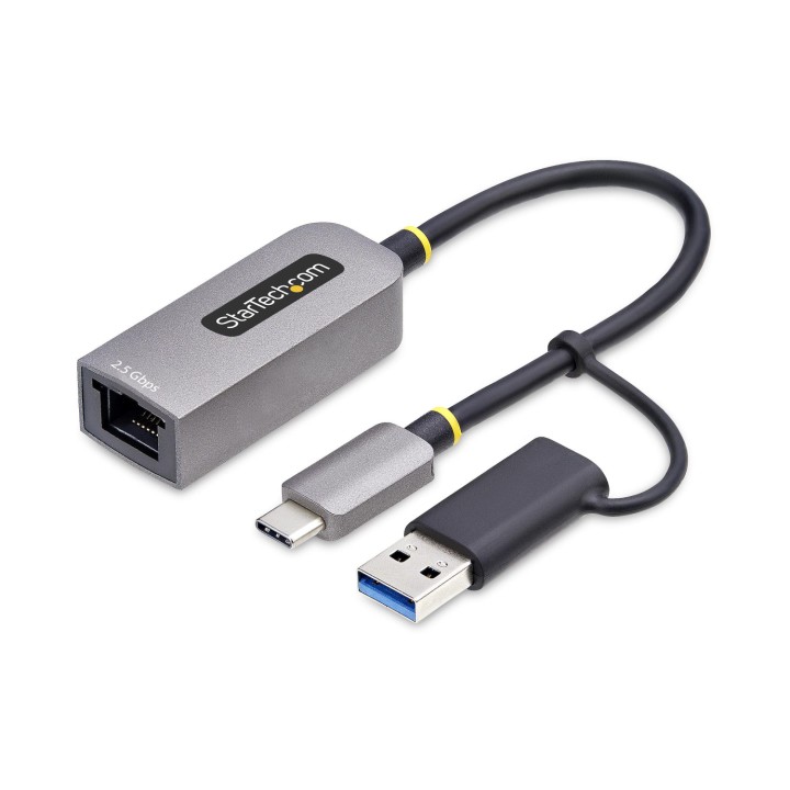 StarTech.com Adaptador de Red Ethernet USB Tipo C a RJ45 - Adaptador de Red USB-C con Conversor USB-A - NBASE-T - USB 3.1 -