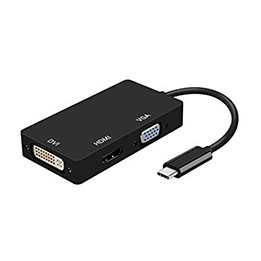 Cable AISENS USB-C/M a DVI/HDMI/VGA/H 15cm (A109-0343)