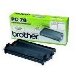 Cartucho y Bobina BROTHER FAX 140 páginas Negro (PC-70)