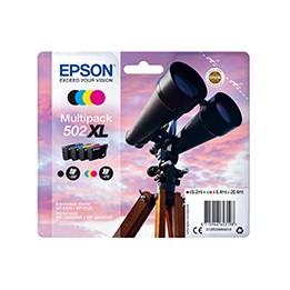 Tinta Epson 502XL Pack Negro/Tricolor (C13T02W64010)