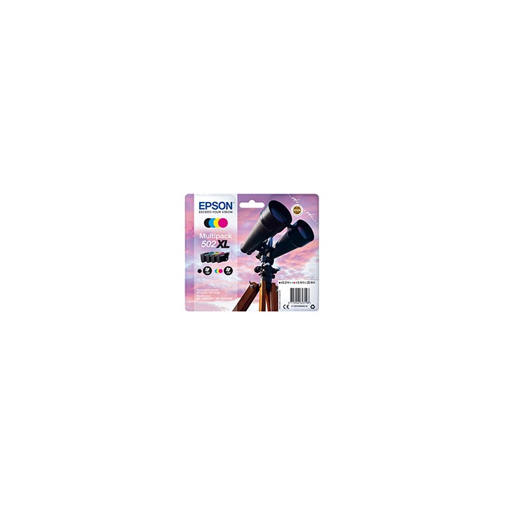 Tinta Epson 502XL Pack Negro/Tricolor (C13T02W64010)
