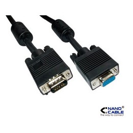 Nanocable VGA/M a VGA/H 10m Negro (10.15.0210)