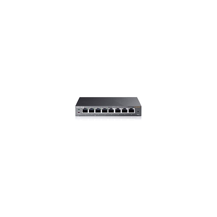 Switch TP-Link 8xRJ45 GbE PoE 55W Negro (TL-SG108PE)