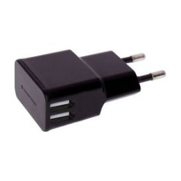 Cargador Pared CONCEPTRONIC 2USB Kit 5 Negro(CTWLL2AB5)