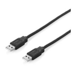 Cable EQUIP USB-A/M a USB-A/M 1.8m Negro (EQ128870)