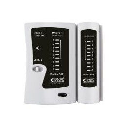 Tester Nanocable para RJ11/RJ12/RJ45 Gris (10.31.0301)