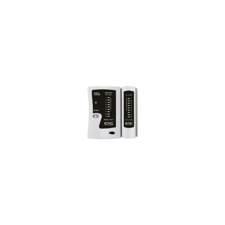 Tester Nanocable para RJ11/RJ12/RJ45 Gris (10.31.0301)