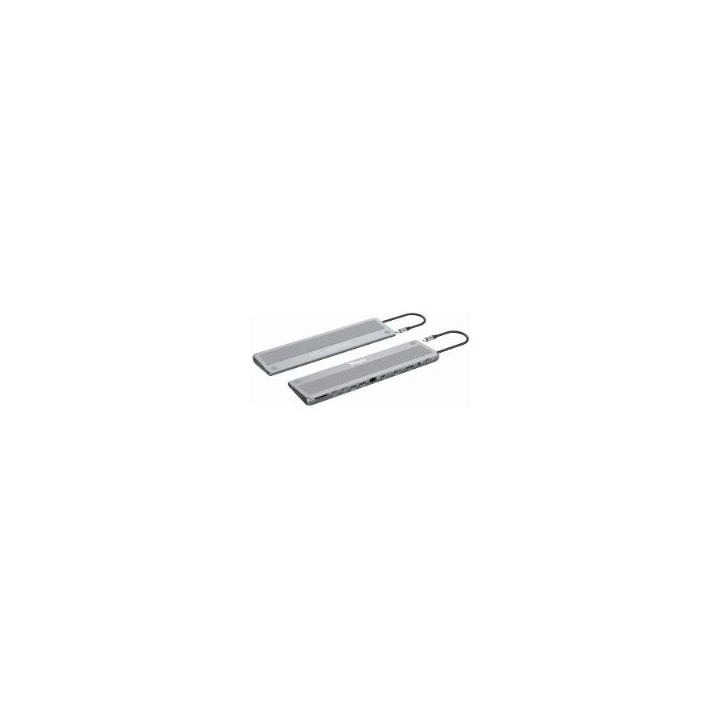 Docking NILOX USB-C Stand 13 en 1 Gris (NXDSUSBC11)